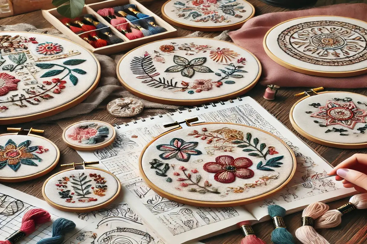 6 Ways to Change and Reuse a Hand Embroidery Pattern