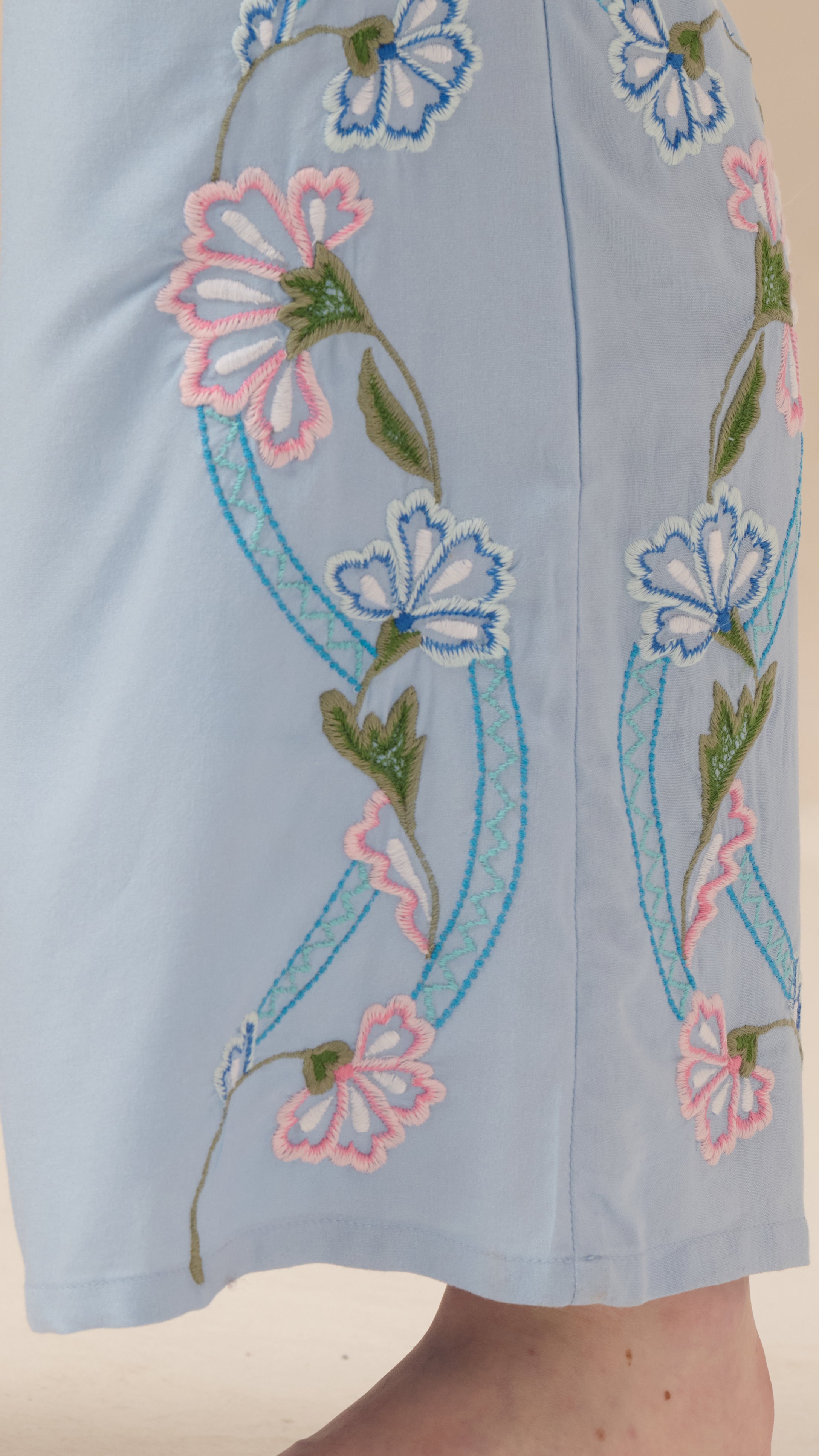 Azure Floralia Co-ord Set - The Basic Threads