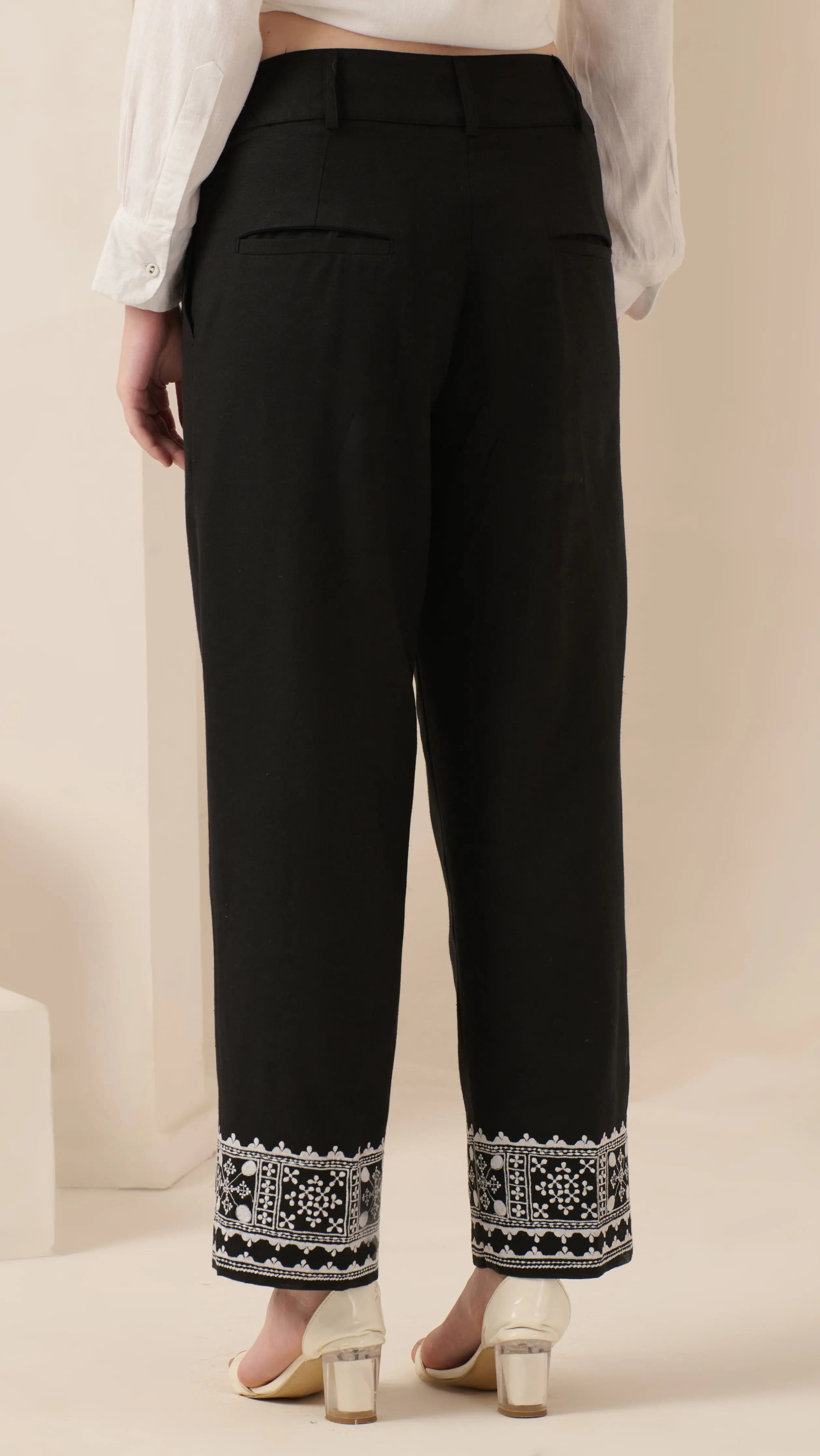 Edgy Straight Pants - The Basic Threads