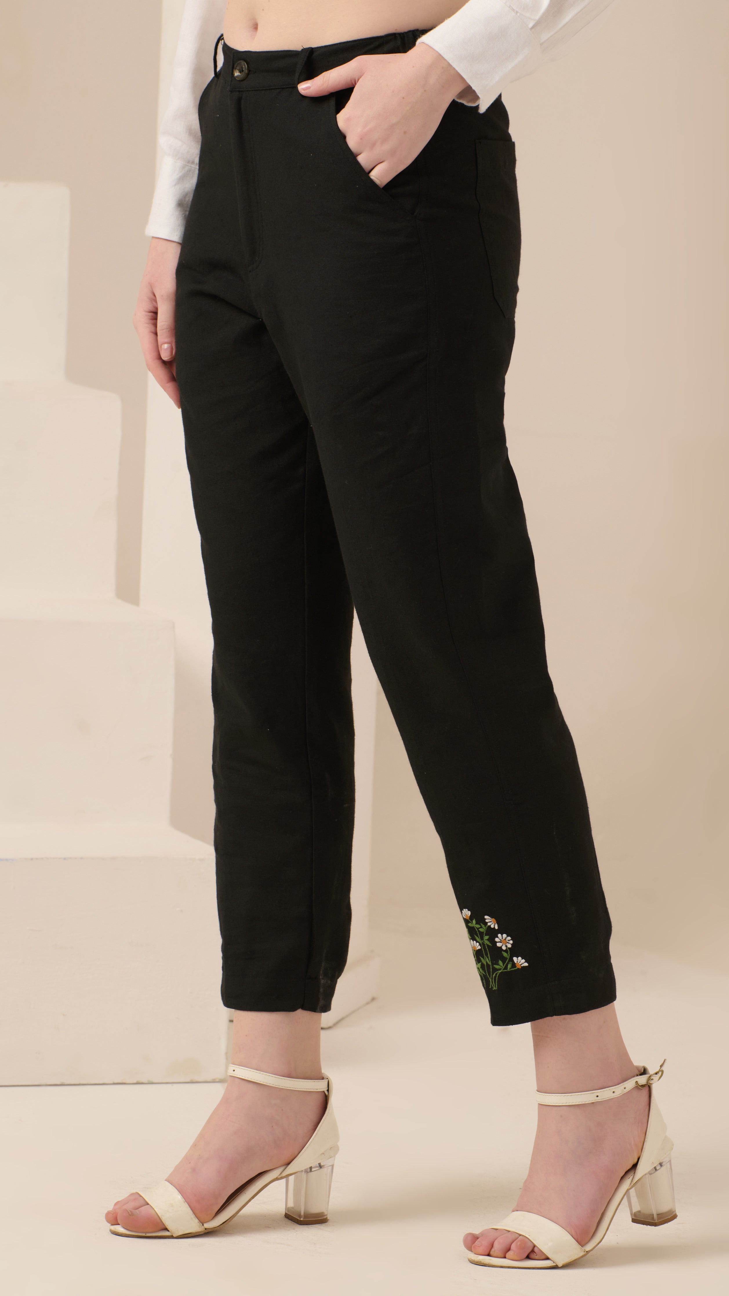 Daisybloom Tapered Pants - The Basic Threads