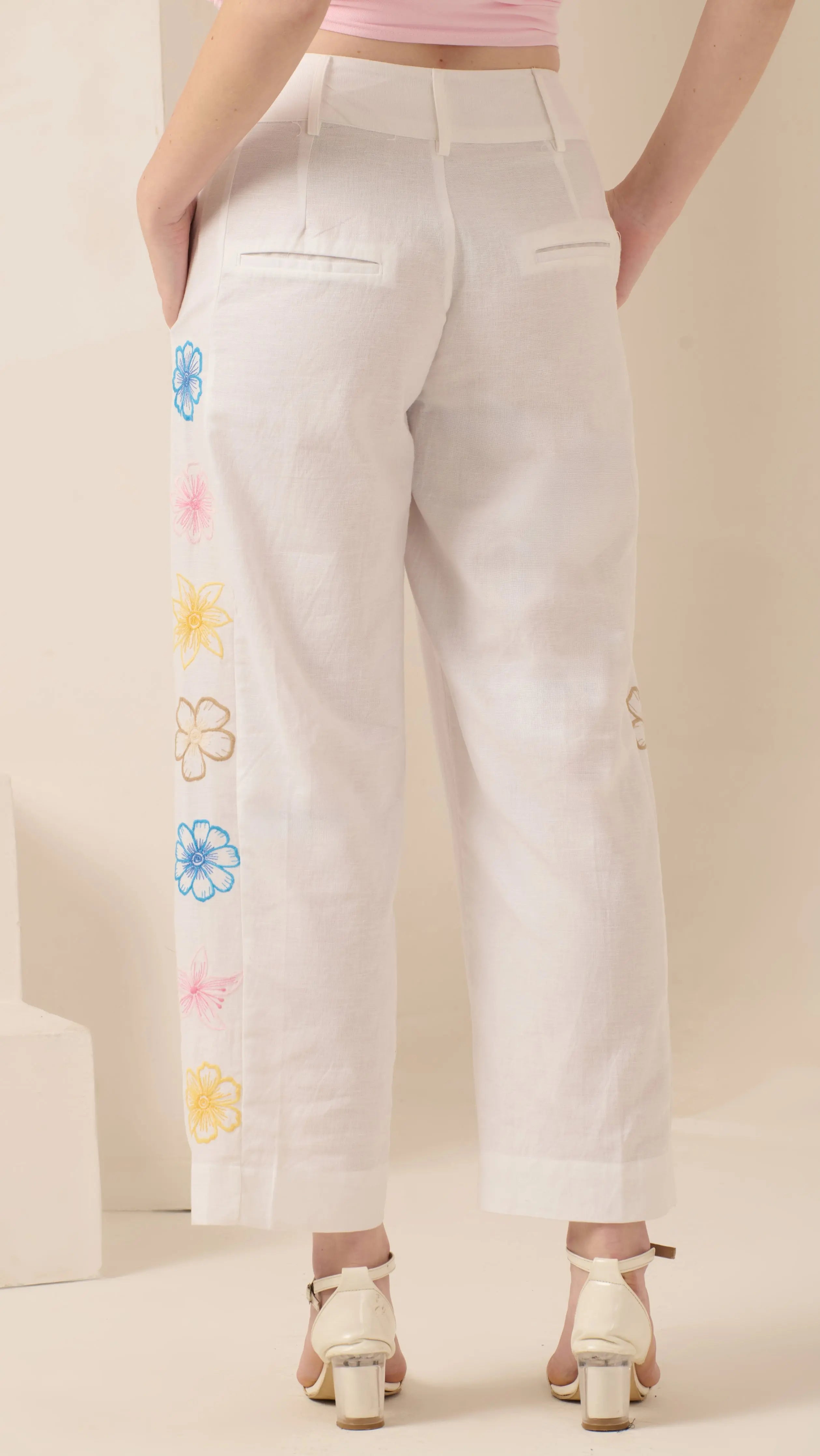 Crescita Straight Pants - The Basic Threads