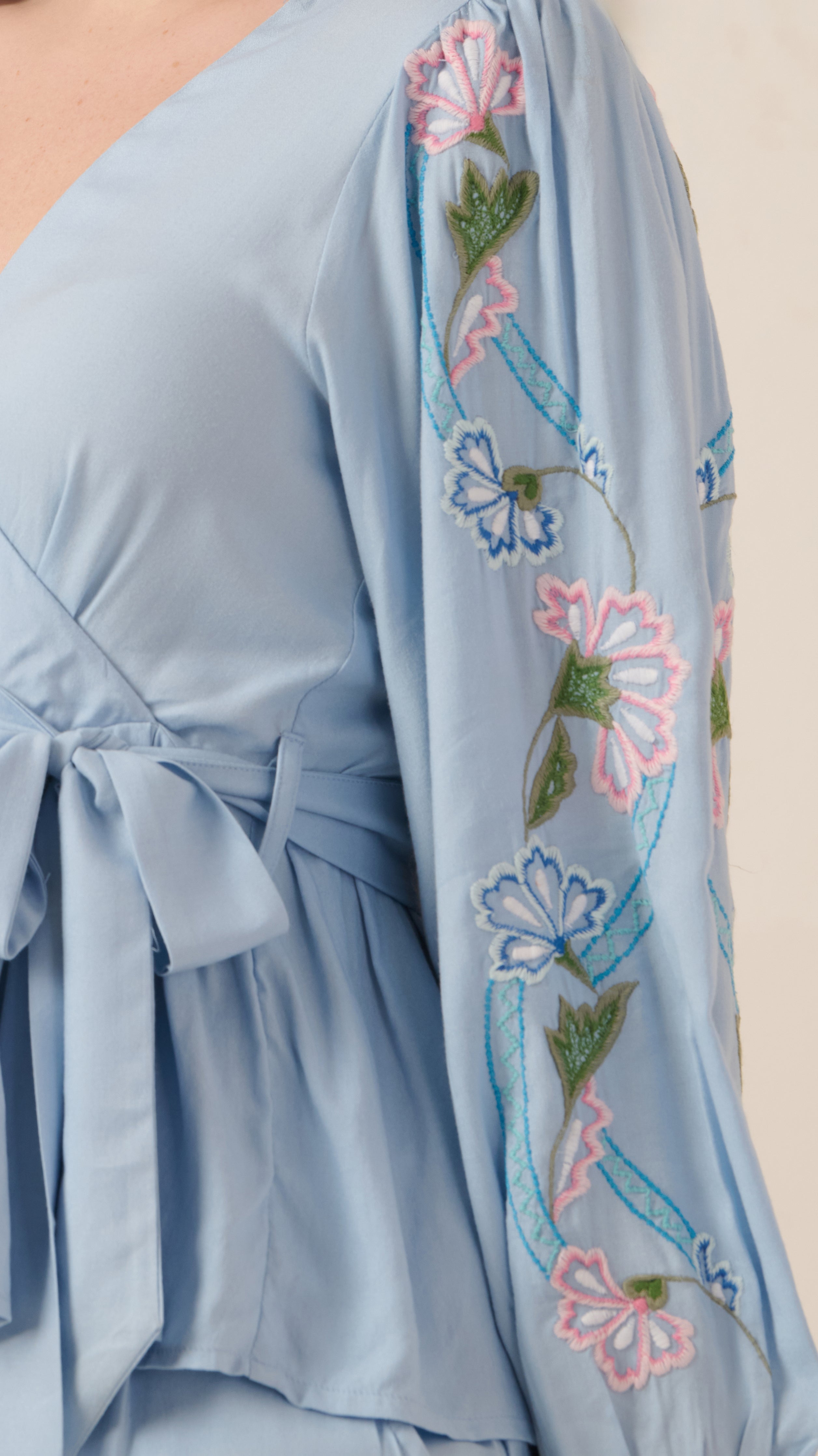 Azure Floralia Co-ord Set - The Basic Threads