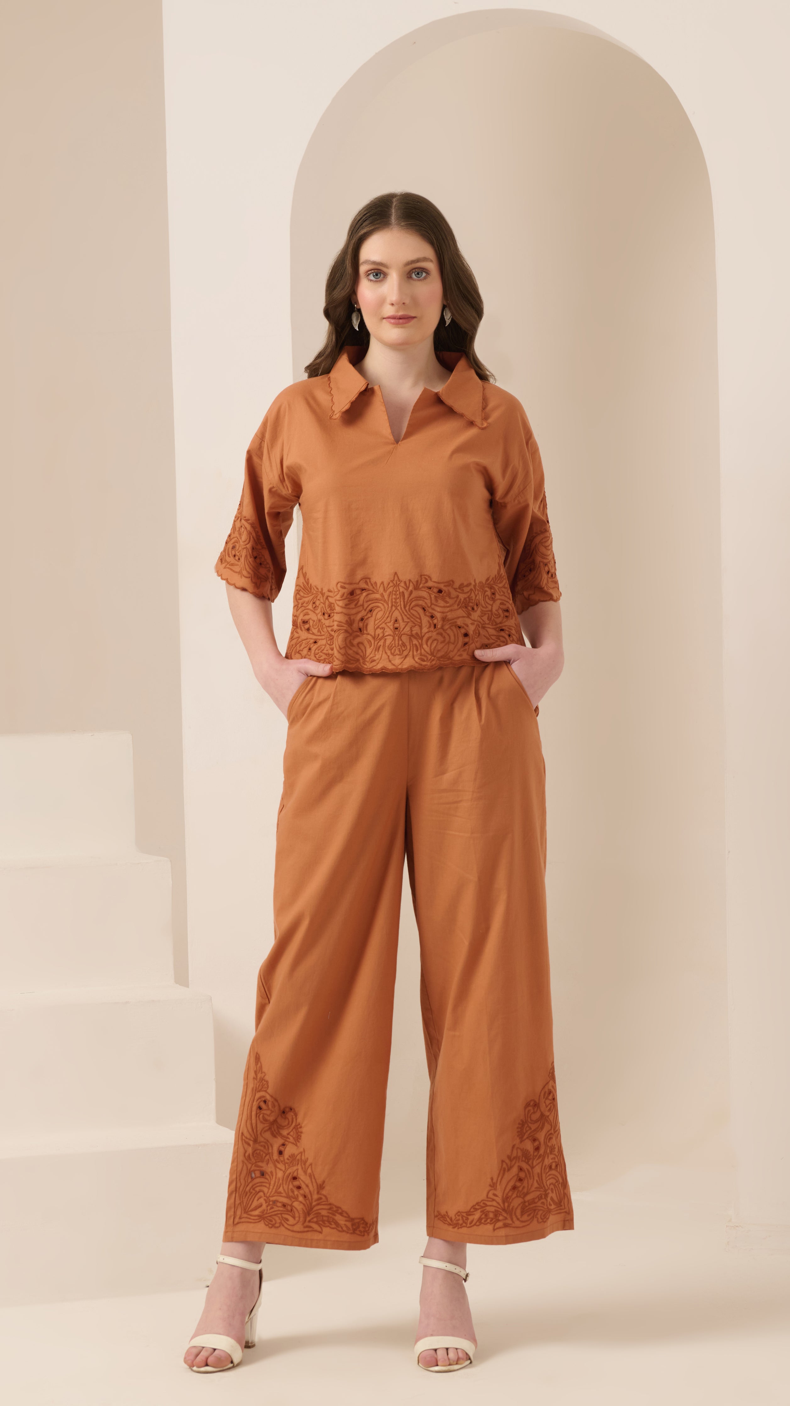 Terracotta Dreams Co-ord Set - The Basic Threads