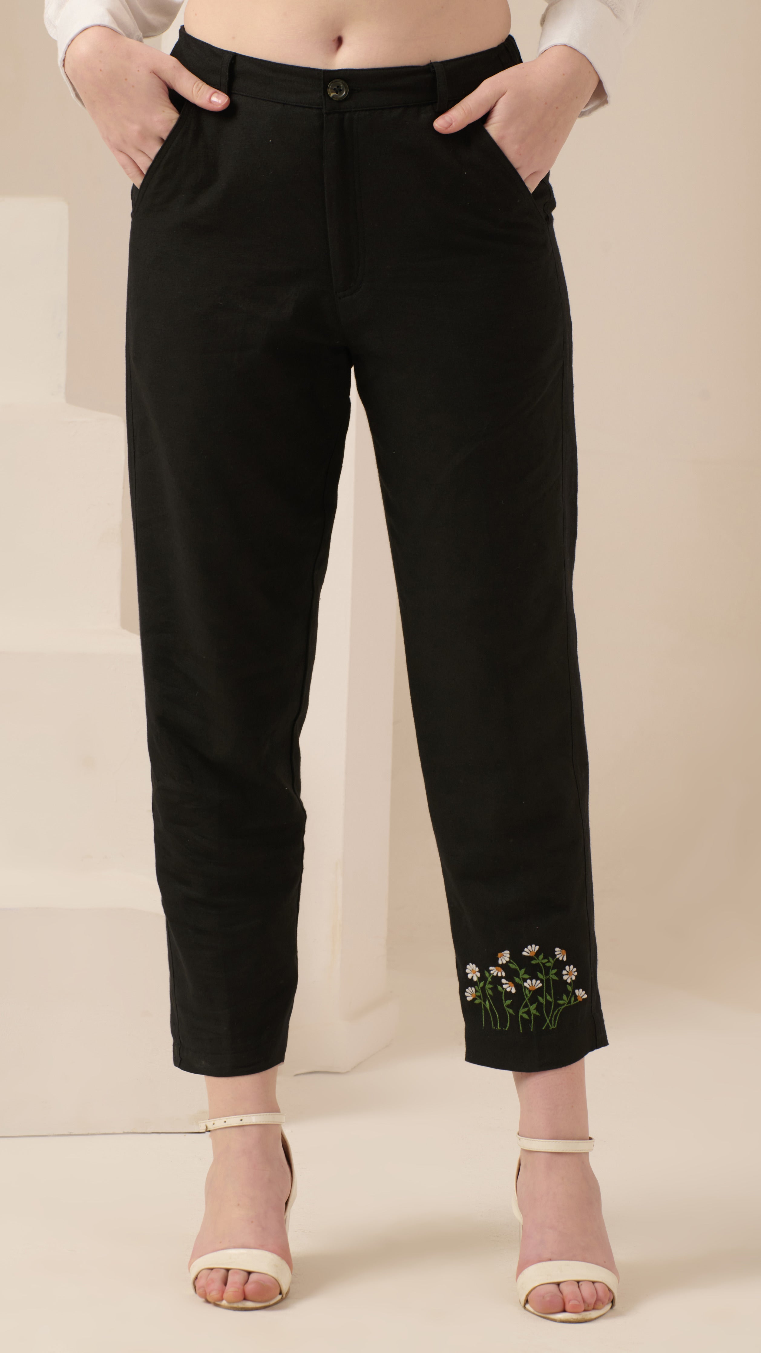 Daisybloom Tapered Pants - The Basic Threads